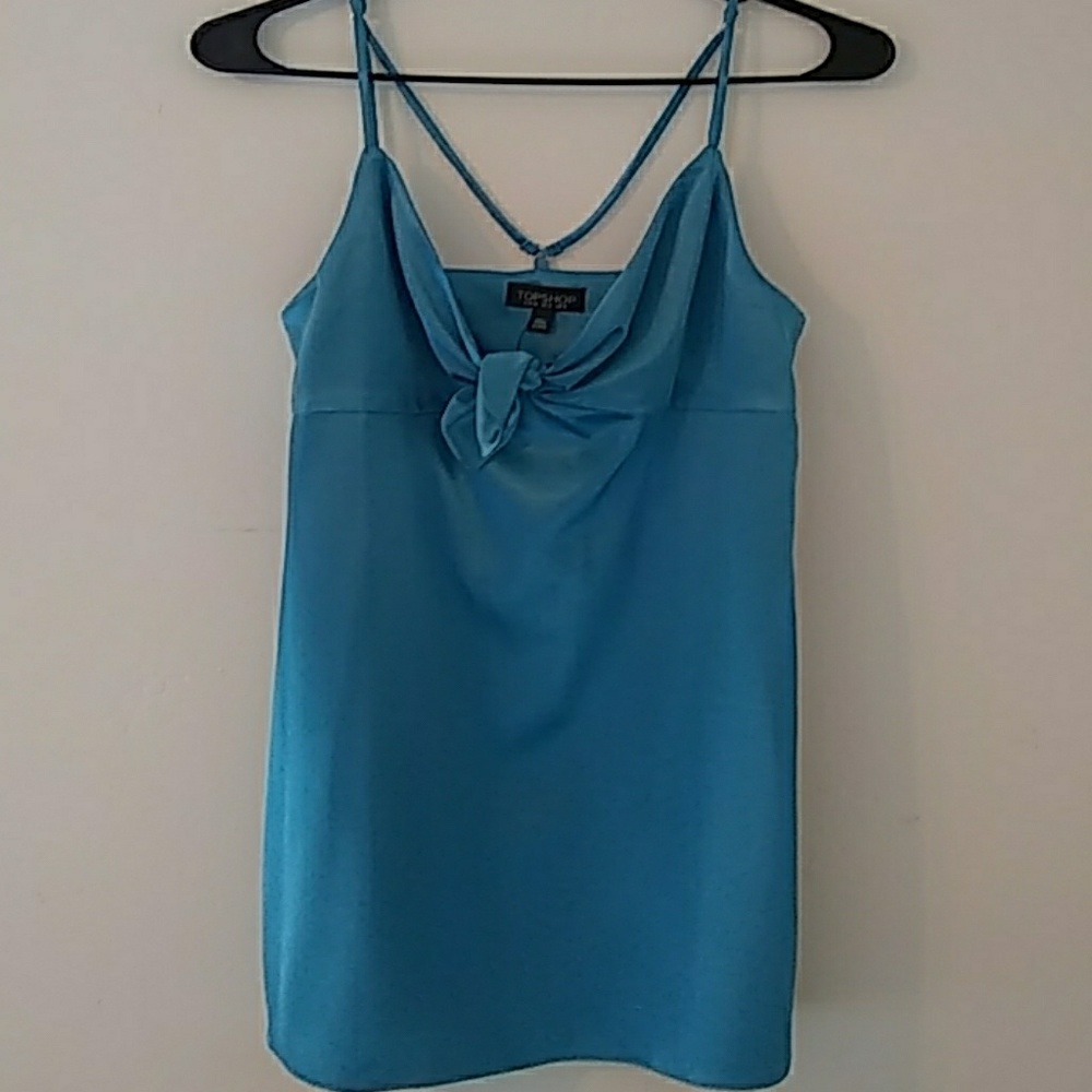 Satin Knot front slip dress